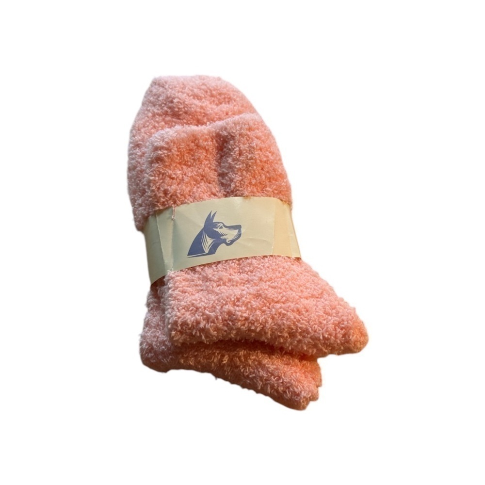NWT Wolf Brand Pink Fuzzy Socks Women's size 5-9